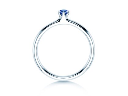 Engagement ring Classic Colour in silver 925/- with sapphire 0.05ct