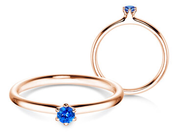  in silver 925/- with sapphire 0.05ct