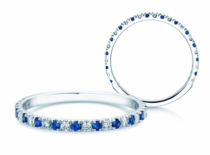 Engagement ring Dusk Diamant & Saphir