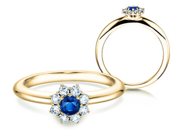 Engagement ring Lovely in yellow gold