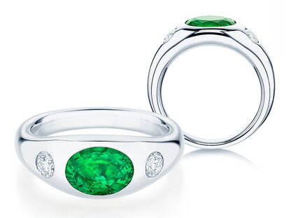 Ring Three-Stone Signet