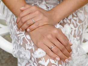 Engagement ring Alliance-/Eternityring in 18K white gold with diamonds 0.21ct G/SI