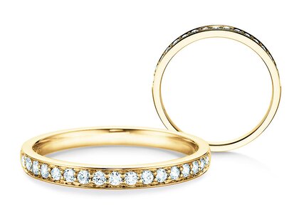Engagement ring Alliance-/Eternityring in yellow gold