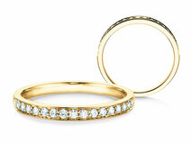 Engagement ring Alliance-/Eternityring in 18K yellow gold