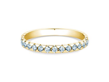 Engagement ring Balance in 9K yellow gold with diamonds 0.50ct G/SI