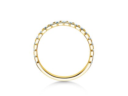 Engagement ring Balance in 9K yellow gold with diamonds 0.50ct G/SI