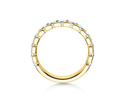 Engagement ring Balance in 14K yellow gold with diamonds 1.30ct G/SI