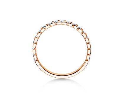 Engagement ring Balance in 18K rosé gold with diamonds 0.50ct G/SI