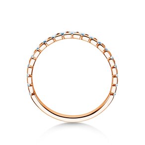 Engagement ring Balance in 18K rosé gold with diamonds 0.50ct G/SI