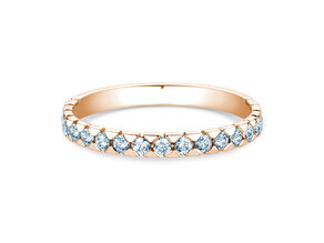 Engagement ring Balance in 18K rosé gold with diamonds 0.50ct G/SI