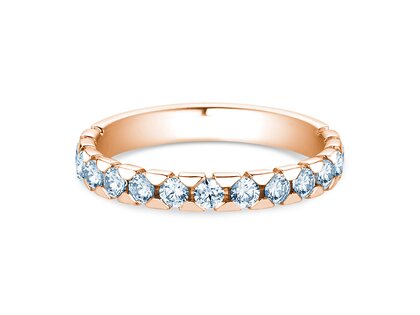 Engagement ring Balance in 14K rosé gold with diamonds 0.75ct G/SI