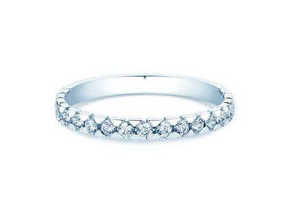 Engagement ring Balance in 9K white gold with diamonds 0.50ct G/SI