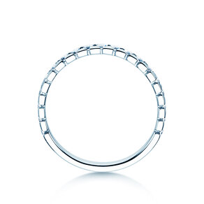 Engagement ring Balance in 9K white gold with diamonds 0.50ct G/SI