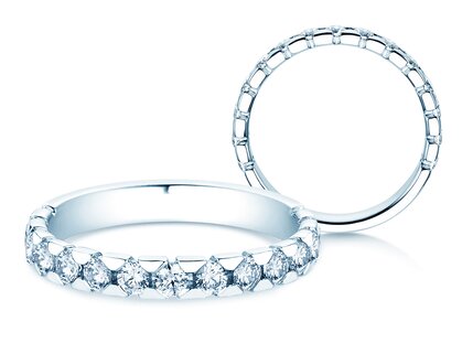 Engagement ring Balance in 14K white gold with diamonds 0.75ct G/SI