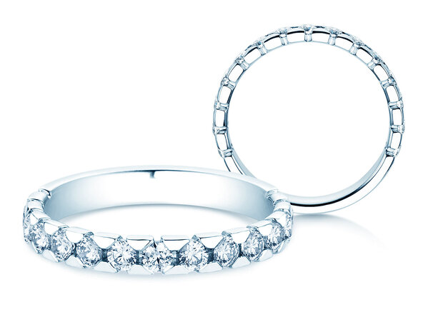 Engagement ring Balance in 14K white gold with diamonds 0.75ct G/SI