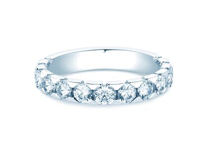 Engagement ring Balance in 14K white gold with diamonds 1.30ct G/SI
