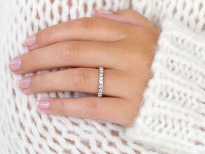 Engagement ring Balance in 14K white gold with diamonds 0.75ct G/SI