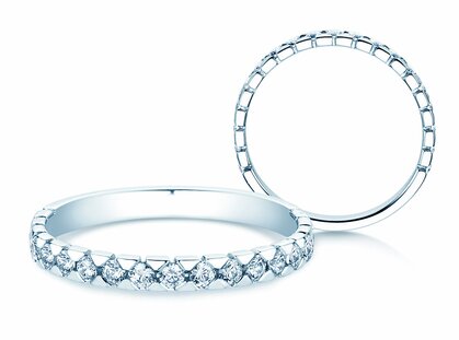 Engagement ring Balance in 14K white gold with diamonds 0.50ct G/SI