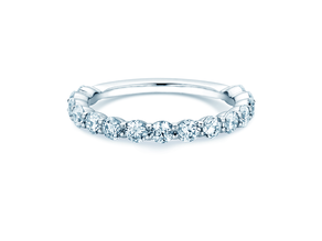 Engagement ring Dawn in 14K white gold with diamonds 1.27ct G/SI