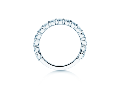 Engagement ring Dawn in 14K white gold with diamonds 1.27ct G/SI