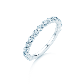 Engagement ring Dawn in 14K white gold with diamonds 1.27ct G/SI