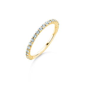 Engagement ring Dawn in 14K yellow gold with diamonds 0.53ct G/SI