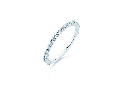 Engagement ring Dawn in 9K white gold with diamonds 0.53ct G/SI