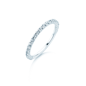 Engagement ring Dawn in 9K white gold with diamonds 0.53ct G/SI