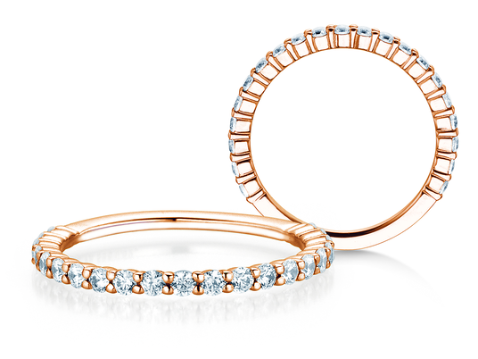 Engagement ring Dawn in 9K white gold with diamonds 0.53ct G/SI