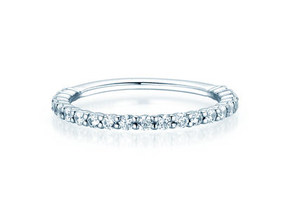 Engagement ring Dawn in 9K white gold with diamonds 0.53ct G/SI