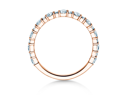 Engagement ring Diamond Pulse in 14K rosé gold with diamonds 0.59ct G/SI