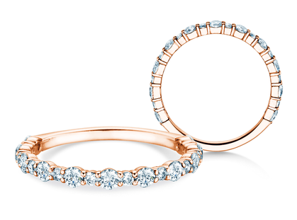 Engagement ring Diamond Pulse in 14K rosé gold with diamonds 0.59ct G/SI