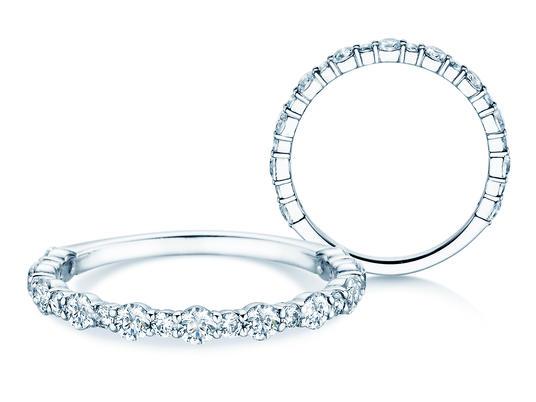 Engagement ring Diamond Pulse in 14K white gold with diamonds 0.59ct G/SI