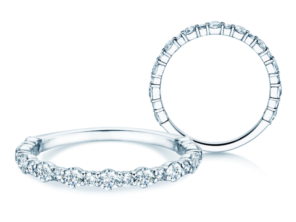 Engagement ring Diamond Pulse in 14K white gold with diamonds 0.59ct G/SI