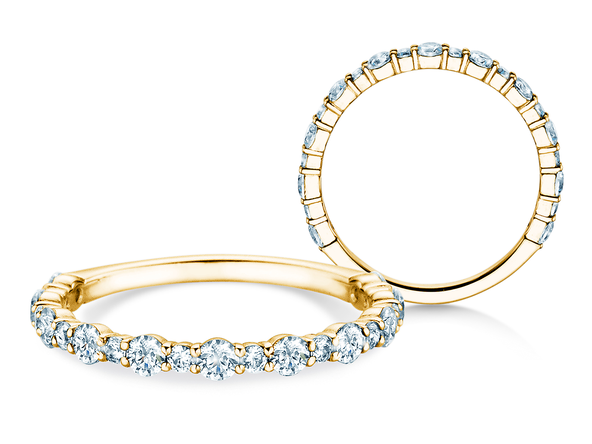 Engagement ring Diamond Pulse in 14K yellow gold with diamonds 0.59ct G/SI