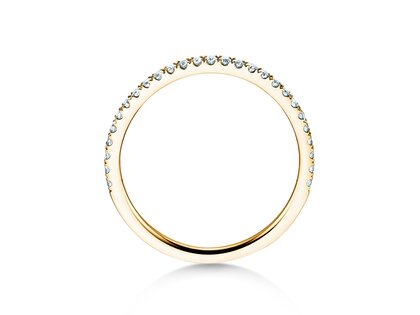 Engagement ring Dusk in 9K yellow gold with diamonds 0.25ct G/SI