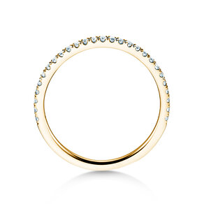 Engagement ring Dusk in 9K yellow gold with diamonds 0.25ct G/SI