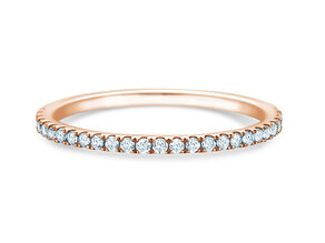 Engagement ring Dusk in 9K rosé gold with diamonds 0.25ct G/SI