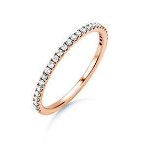 Engagement ring Dusk in 9K rosé gold with diamonds 0.25ct G/SI