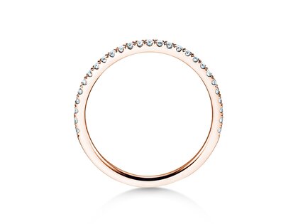 Engagement ring Dusk in 9K rosé gold with diamonds 0.25ct G/SI