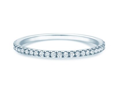Engagement ring Dusk in platinum 950/- with diamonds 0.25ct G/SI