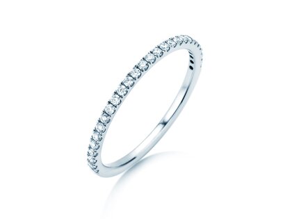 Engagement ring Dusk in platinum 950/- with diamonds 0.25ct G/SI