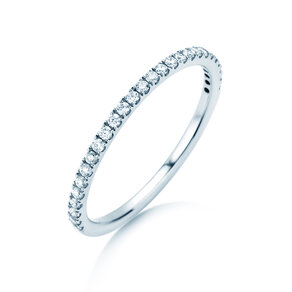 Engagement ring Dusk in platinum 950/- with diamonds 0.25ct G/SI