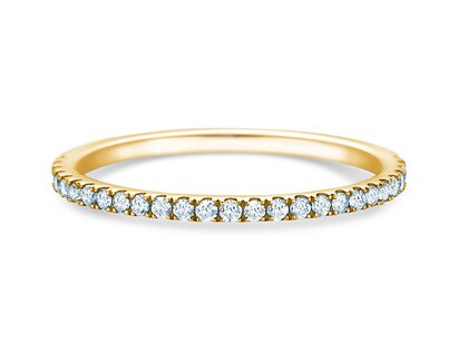 Engagement ring Dusk in 9K yellow gold with diamonds 0.25ct G/SI