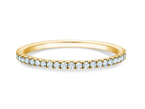 Engagement ring Dusk in 9K yellow gold with diamonds 0.25ct G/SI