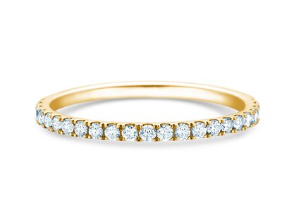 Engagement ring Dusk in 14K yellow gold with diamonds 0.35ct G/SI