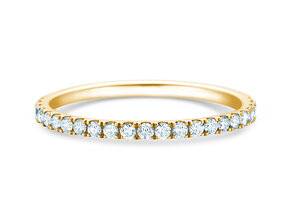 Engagement ring Dusk in 14K yellow gold with diamonds 0.35ct G/SI