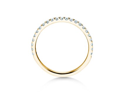 Engagement ring Dusk in 14K yellow gold with diamonds 0.35ct G/SI