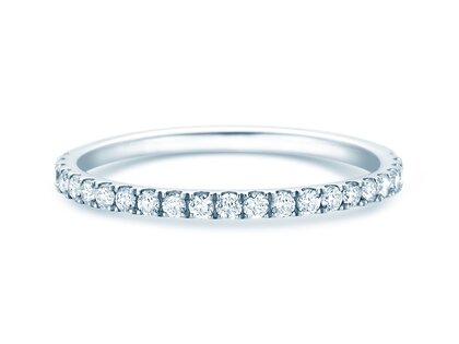 Engagement ring Dusk in 14K white gold with diamonds 0.35ct G/SI