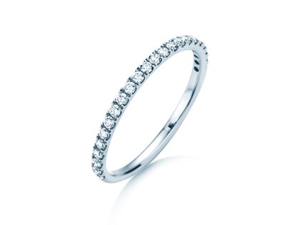 Engagement ring Dusk in 14K white gold with diamonds 0.35ct G/SI